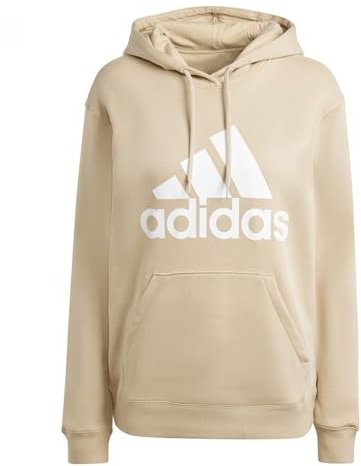 adidas Donna Essentials Big Logo Regular Fleece Hoodie, Magic Beige, M