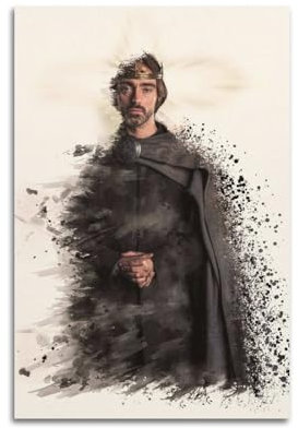 VZRSQZK Poster aus der TV-Serie The Last Kingdom Alfred, dekoratives Gemälde, Leinwand-Wandposter und Kunstdruck, modernes Familienschlafzimmer-Dekor-Poster, 30 x 45 cm
