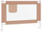 vidaXL Kleinkind Bettschutzgitter Bettgitter Kinderbettgitter Babybettgitter Gitter Kinderbett Babybett Rausfallschutz Taupe 90x25cm Stoff