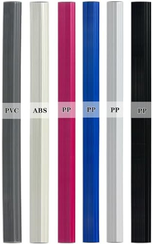Schweißdrähte,ABS/PVC/PP-Kunststoff Schweißdraht,Kunststoff Schweißstäbe,Plastik Schweißen,60PC Schweiß Stöcke 6-Farben Schweissaufsatz für Kunststoff Schweißreparatur