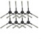 Lot de 10 brosses latérales de rechange pour aspirateur robot ZOOZEE Z70
