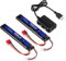 URGENEX Batterie LiPo Airsoft 7,4 V 1500 mAh 35 C à haut taux de décharge avec prise Deans T Batterie Lipo rechargeable 2S pour pistolets Airsoft