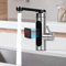 Rubinetto Elettrico Acqua Calda Istantaneo 3 KW Rubinetto Elettrico per Cucina con Display Digitale Temperatura LED a Girevole 360°, Miscelatore Scaldabagno in Acciaio Inox