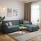 HEYOMART Sofabezug Ecksofa L Form Stretch Spandex Jacquard Sofa Überzug Universal Couchbezug Für 1/2/3/4 Sitzer - 2 Sitzer, Grau (L Form Ecksofa Erfordert Zwei)