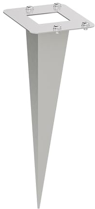 ledscom.de Garten-Erdspieß, für PODEL, edelstahl, 18cm, 8 x 6,5cm