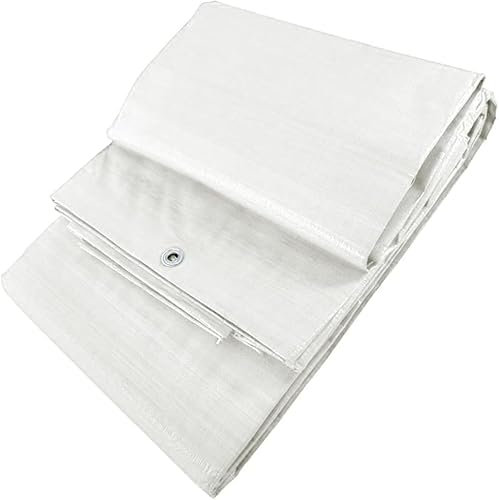 MUGAR- Toldos/Lonas de Polietileno para protección de vehículos y Muebles de jardín, colocación de Piscinas, sombreo y Agricultura. 90g o 120g/m2. Lona Impermeable. Duradera (Blanco 90gr/m2, 4x6m)