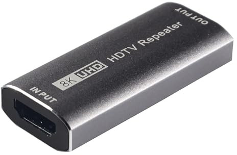 Maxtrack Amplificateur HDMI 8K - C235HL, amplificateur HDMI, prend en charge 8K @ 60Hz selon la spécification HDMI 2.1, amplificateur de signal HDMI avec portée de transmission maximale de 10 m