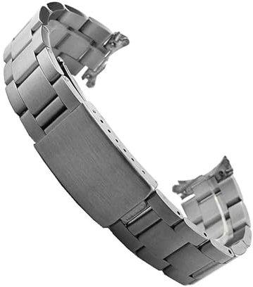 TVKSIPAR 13mm 17mm 19mm 20mm Edelstahl Ersatz Fit For Oyster Uhr Armband Passt For Rolex Uhr Armband Frauen Uhrenarmbänder Männer(01 silver no logo,17mm)