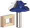 Vearter 45 Degree Lock Miter Router Bit 12.7mm 1/2'' Shank 19 mm Stock, Woodworking Milling Cutter Tenon Tool for Making a Wood Drawer, Window, Cupboard