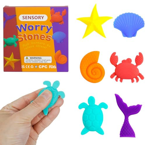6 Pcs Antistress Spielzeug, Fidget Toys Erwachsene, Stimming Toys Autismus Fidget Toy Anti Stress Sensorik Spielzeug, Angst Relief sensorische Spielzeug für Kinder und Erwachsene
