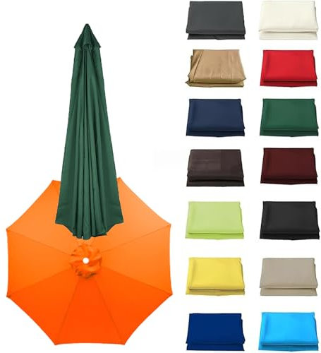 JDFVHJF table parasol replacement canvas canopy Waterproof for 2.0m 2.7m 3.0m 6/8 arms cantilever stands
