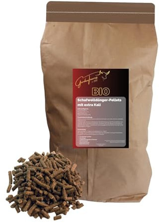 GardenTaurus Schafwolldünger mit extra Kali - Dünger Pellets, organischer Langzeitdünger, Naturdünger (1,25kg)