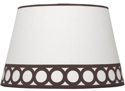 PRENDELUZ Lampenschirm, E14, Weiß und Silber, Maße: 15 x 12 x 13 cm, ideal für Dekoration und Raumatmosphäre.