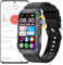 DigiKuber Montre Connectée ECG Homme Femme, 1,47 étanche Smartwatch avec Pression Artérielle, SpO2, Fréquence Cardiaque, Rappel de Message et d'appel pour Android iOS