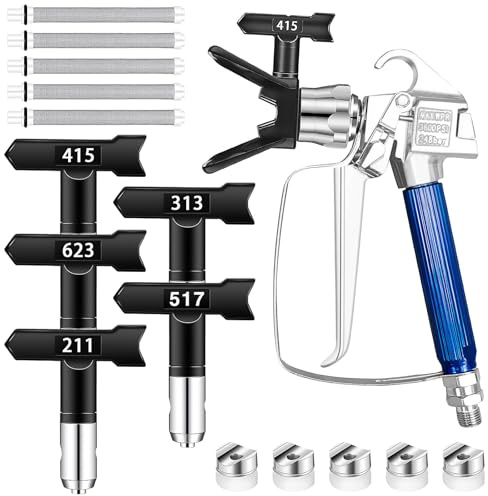 12-teiliges Airless Farbspritzpistolen Set