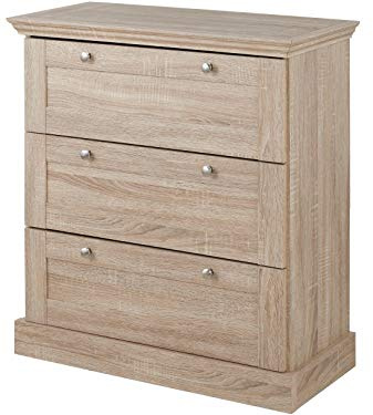 LOFT24 Binz 3 Drawer Dresser in Oak, 35x75x80cm (DxWxH)
