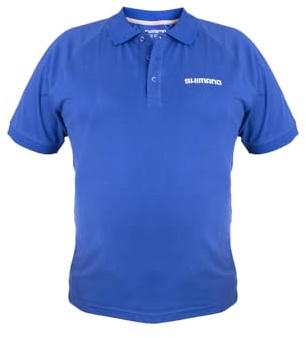 Shimano Short Sleeve Polo Blue - L