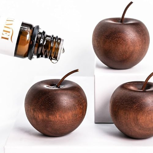 3 Stück Holz Diffuser Ätherische Öle, Süße Apfel Aroma Diffuser Für Badezimmer, Büro, Spa, Yoga Und Meditation, Weihnachten Geburtstag Einzugsgeschenke Wohnung Für Frauen