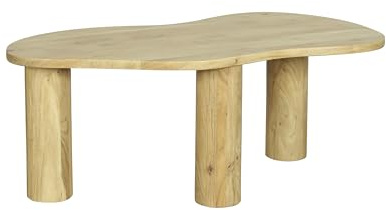byLIVING Couchtisch Ethan, Akazie Natur, B 110, H 45, T 55 cm | Beistelltisch