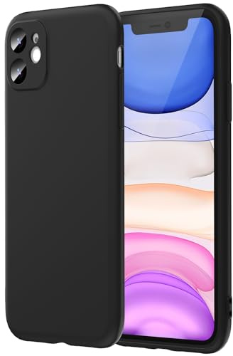 caslord Ultra Thin Transparent Case for iPhone 11 | Matt | Non slip | Stain resistant | Scratch resistant | TPU | Black