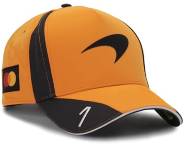 PUMA McLaren F1 2026 Kinder Lando Norris Kappe - Orange - Einheitsgröße | Kinderverstellbare Passform, Offizielle lizenzierte Replica-Sammlung, Wie getragen von Lando Norris