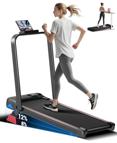 UMAY Tragbares Under-Desk-Laufband, klappbares Laufband für Zuhause und Büro