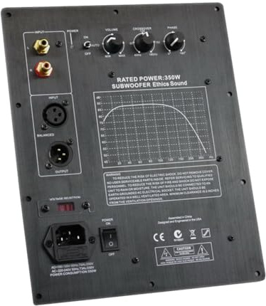 UDSKNV[KSL 220V HiFi Mono 350W Subwoofer Resistente Scheda Amplificatore Digitale Audio Domestico per Puri Spina UE Durevole