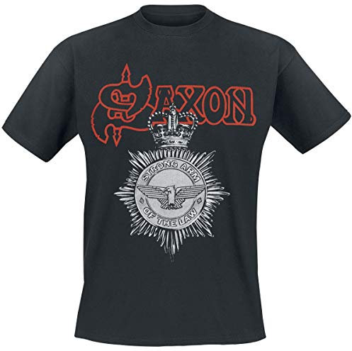 Saxon Strong arm of The Law T-Shirt schwarz L