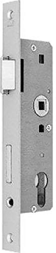 Glastür-Einsteckschloss PZW 20/45/72/8mm DINlinks silber ktg. BKS