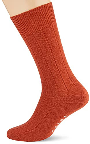 FALKE Herren Socken Lhasa Rib, Wolle, 1 Paar, Rot (Terra 8829), 39-42