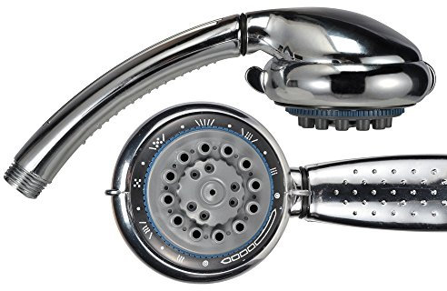 Haushalt International Duschkopf 8 Strahlfunktionen Handbrause Duschbrause verchromt