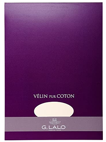 Lalo 11800L Schreibblock Vélin de France, DIN A4, 40 Blatt creme