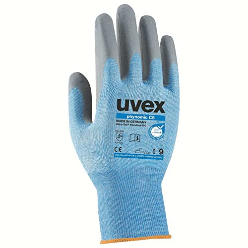 uvex Schnittschutzhandschuhe phynomic C5 60081,Schutzhandschuh für Lebensmittelbereich, sehr reißfest (9)