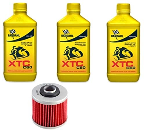MIM Distribution 3 LT Olio BARDHAL XTC C60 10W40 Filtro Olio TDM 850 per Yamaha-TDM 850