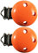 Schnullerclip 2x Clips orange Holz schadstofffrei Nuckelclip Baby Clip