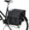 BikyBag Classic – Doppelte Fahrradtasche – 26 L Wasserabweisende Gepäckträgertasche | Fahrradtasche für Pendler & Einkauf (Classic - Weiße Tupfen)