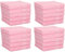 Betz Lot de 20 Serviettes débarbouillettes lavettes NEAPEL Taille: 30x30 cm Couleur rosé