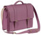 Schoolmaster modern classic - berry, moderne Lehrertasche & Aktentasche aus echtem Leder, viele Innenfächer, Laptoptasche, Umhängetasche & Ledertasche für Damen
