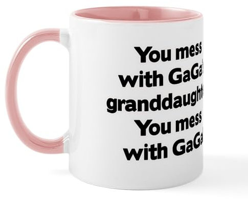 CafePress Don't Mess with Gaga's Granddaughter Mug 11 oz (325 ml) Ceramic Coffee Mug