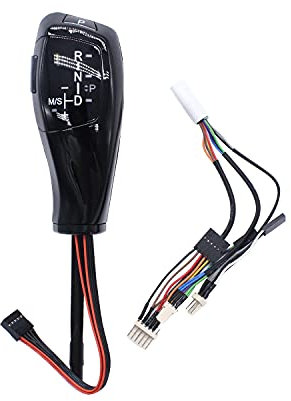 TAKPART LHD Automatischer LED Schaltknauf Schalthebel Schaltknopfhebel Nachrüstsatz für E46 E60 E61 E63 E64 (Tiefschwarz