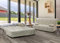 Talamo Italia - 3-Sitzer Schlafsofa Allegra, Sofa mit Trolley-Öffnung aus gepolstertem Stoff, Kissen inklusive, 100 % Made in Italy, 165 x 90 x 85 cm, Beige