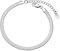 FOCALOOK Cavigliera piatta da donna, 3 mm/5 mm, in acciaio inox/placcato oro 18 K, cavigliera estiva, 22 5 cm, Acciaio inossidabile