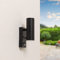 HOFTRONIC - LED Außenwandleuchte mit Bewegungsmelder und Dämmerungsschalter - GU10 Schwarz - Up and Down wandleuchte - Moderne Wandlampe IP65 wasserdicht für Garten, Terrasse und Carport