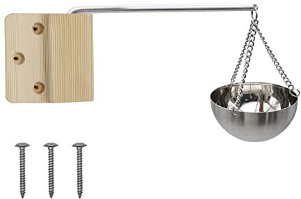 Hoypeyfiy Durable Edelstahl Sauna Aroma Bowl Cup ätherisches Öl Bowl Sauna Raumzubehör Sauna Verdampferschale Hängend