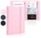 deli Visitenkarten-Bücherhalter, Visitenkarten-Organizer, Namenskarten-Buchhalter, tragbarer Büro-Visitenkartenhalter, hält 180 Karten, Rosa