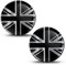 Biomar Labs 2 x Aufkleber 3D Gel Silikon Vereinigtes Königreich Flagge Union Jack Aufkleber Autoaufkleber Auto Motorrad Fahrrad Fenster Handy Laptop PC Tablet Tür KS 216