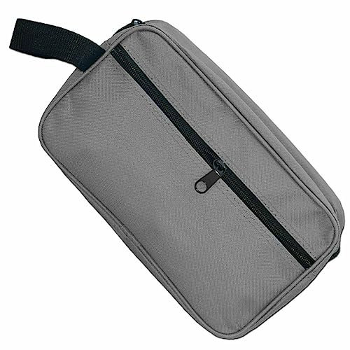 Kulturbeutel - Waschtasche - Reisetasche - Pflegetasche - Kosmetiktasche - Spielzeugtasche, grau, Kulturbeutel