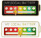 AZWOOD ​Stimmung Pin Badge ​ 2pcs Social Battery Badges Emaille Pin Fun Social Battery Brosche Badge ​Lustige Soziale Stimmung Brosche Pins für 7 Tage Niedlich Kreativ Ausdruck Pin Brosche Männer