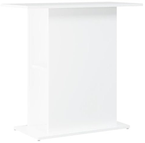 vidaXL Aquariumständer, Aquarium Unterschrank mit viel Stauraum, Aquarium Tisch mit Stabiler Oberplatte, Aquariumschrank Aquarium Halter, Weiß Holzwerkstoff