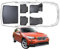 Trimak Passgenau 3D Fussmatten & Kofferraumwanne Auto Set Kompatibel mit BMW X1 E84 2009-2015 Auto Zubehör Gummimatten & Kofferraummatte Autos TPE Allwetter Geruchlos rutschfest Schwarz